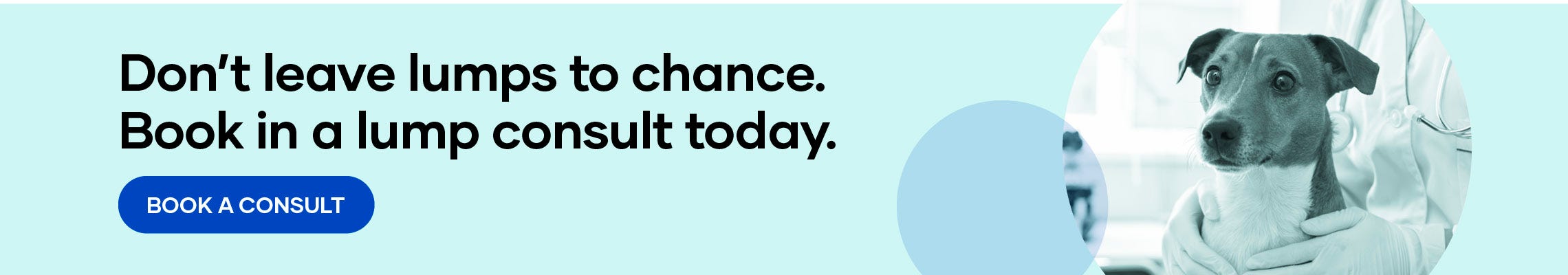 Don't leave lumps to chance, Book in a lump consult today