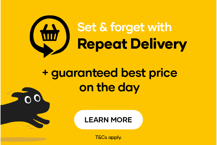 Set & forget with Animates Repeat Delivery +guaranteed best price on the day. Learn more. T&Cs apply.